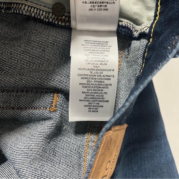 Polo Ralph Lauren The Parkside Active Taper Men's Jeans Size 54Bx34 Coolmax NWT - Picture 12 of 13